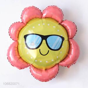 Custom Sun Flower Shape Colorful Foil Balloon Decorative Balloon