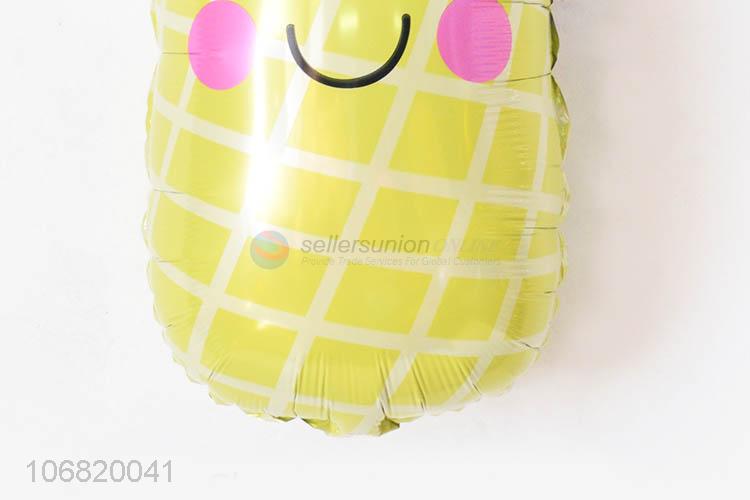 New Design Colorful Pineapple Shape Foil Balloon