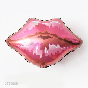 Creative Design Sexy Lip Shape Decorative Foil Balloon