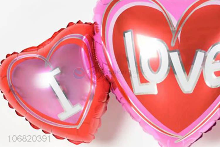 Wholesale Colorful Heart Shape Foil Balloons