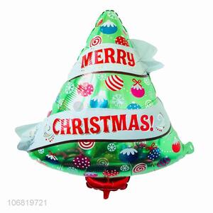 New Design Christmas Tree Shape Decorative Foil Balloon