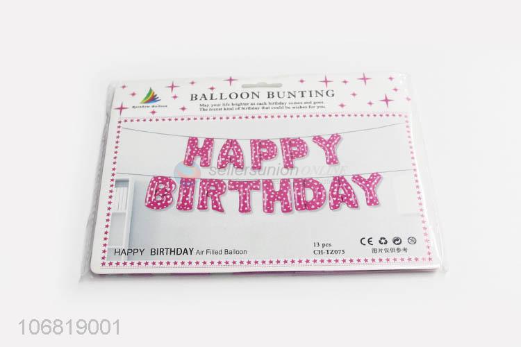 Popular Birthday Party Decorative Balloon Bunting Fashion Foil Balloon