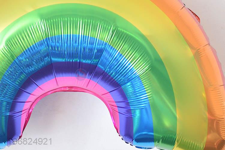 Top Quality Rainbow Shape Foil Balloon Colorful Balloon