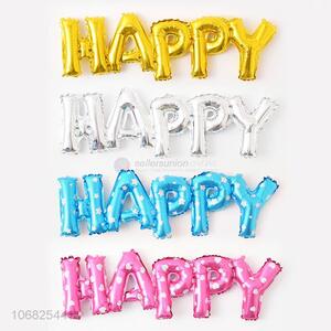 Creative Design Happy Letters Foil Balloon For Sale