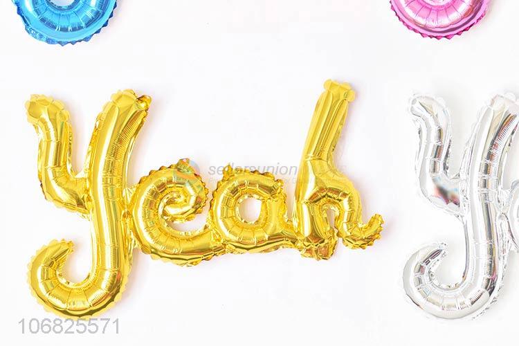 Hot Sale Colorful Conjoined Letters Balloon Cool Foil Balloon