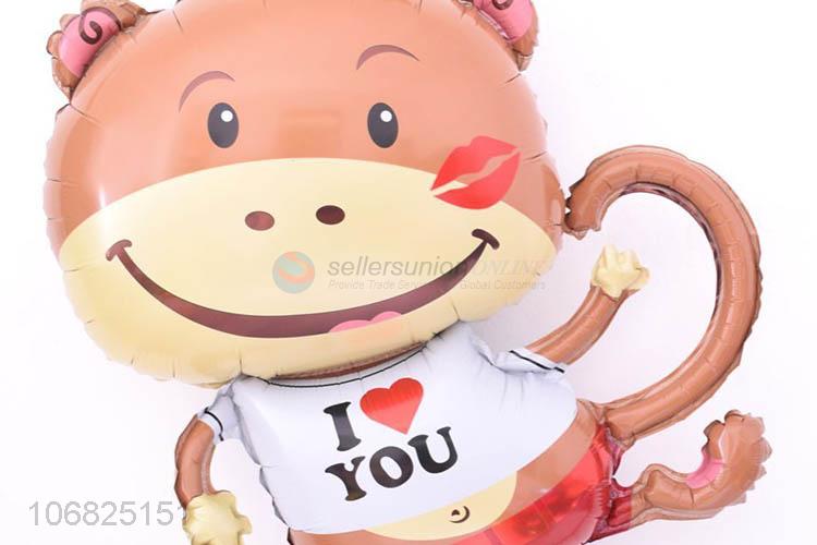 Hot Sale Cartoon Monkey Shape Foil Balloon