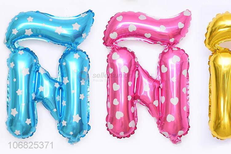 Best Quality Colorful Spanish Alphabet Foil Balloon