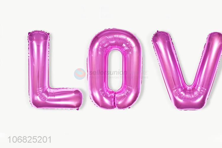 New Design Thin Letters Colorful Foil Balloon