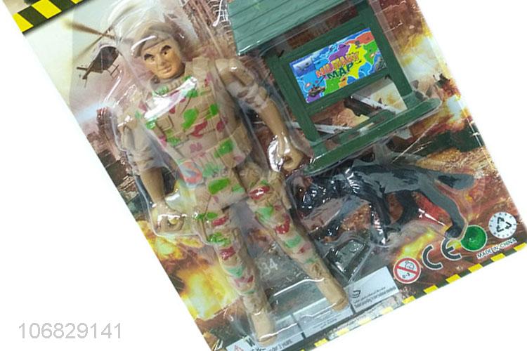 Wholesale cheap plastic toy soldier military toys play set