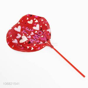 Custom Heart Shape Foil Balloon With Balloons Holder