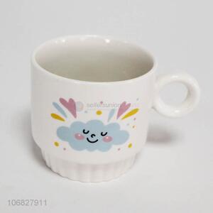 Wholesale cute cartoon cloud pattern ceramic mugs