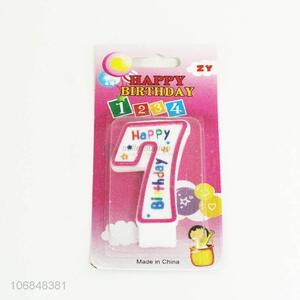 Wholesale unique design fancy digital number birthday candles