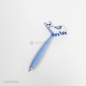 Popular products cute animal design plastic ball-point pen