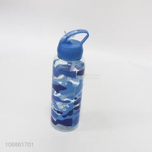 Custom 700ml  Plastic Water Bottle With Straw