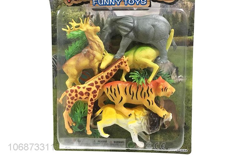 Best Selling Wild Animal Plastic Model Toy Set