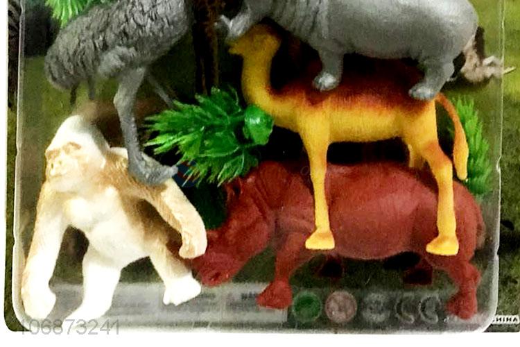 Custom Plastic Wild Animal Model Toy Set