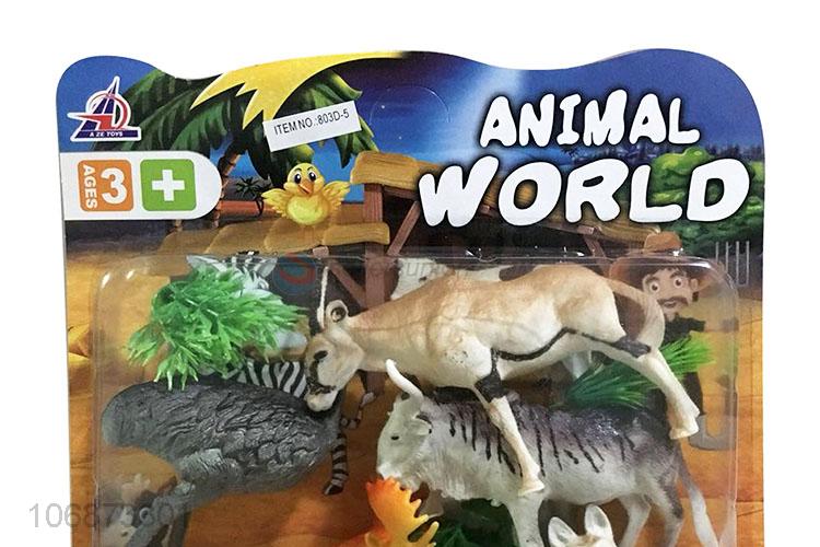 Good Sale Plastic Wild Animal Model Toy Set