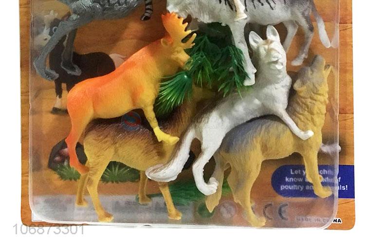 Good Sale Plastic Wild Animal Model Toy Set