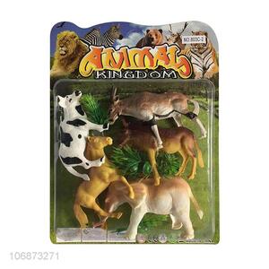 New Design Plastic Simulation Animal Model Toy Set