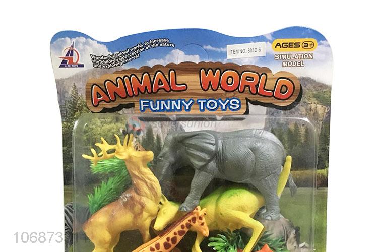 Best Selling Wild Animal Plastic Model Toy Set