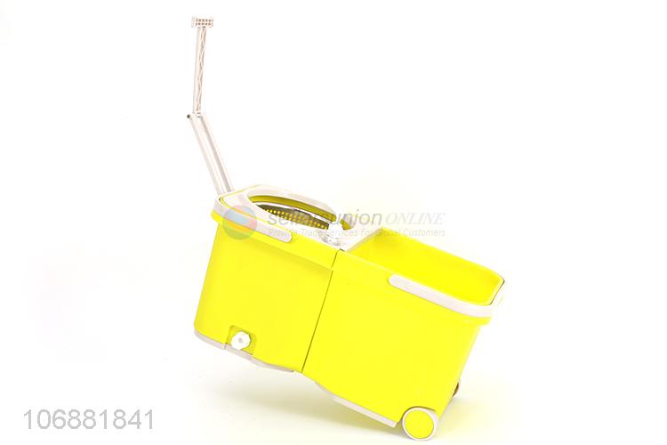 Promotional 360°spin magic cleaning mop with foldable walkable mop bucket