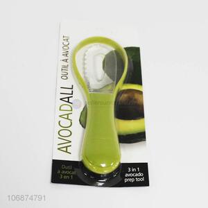Premium quality 3 in 1 avocado prep tool plastic fruit cutter