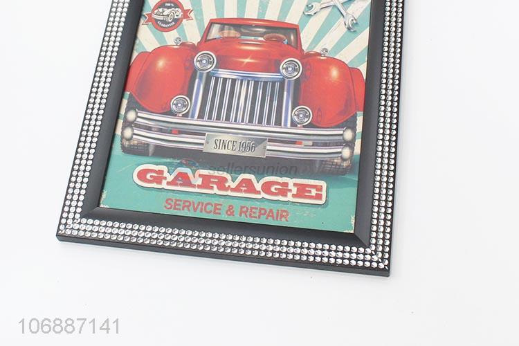 Wholesale Car Pattern Wall Hanging Picture With Diamond Frame