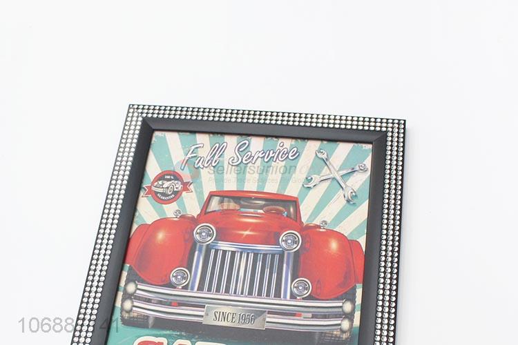 Wholesale Car Pattern Wall Hanging Picture With Diamond Frame