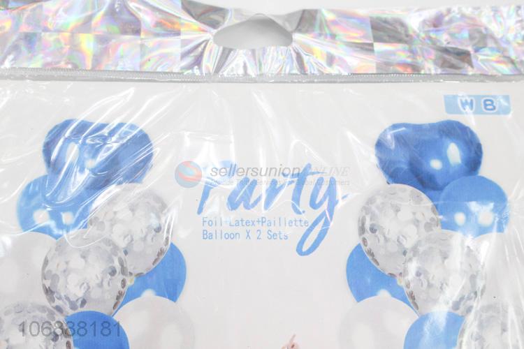 Latest arrival party decoration foil latex paillette balloons