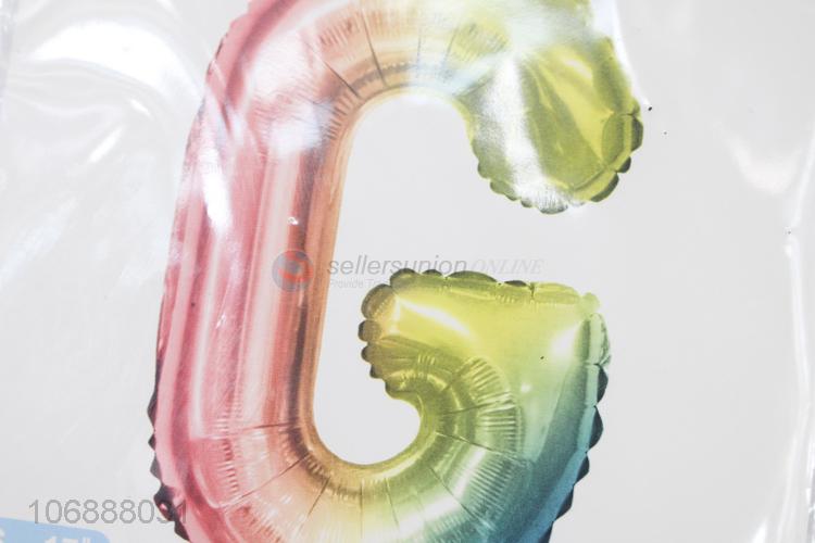 Suitable price party supplies aluminum foil balloon letter balloon