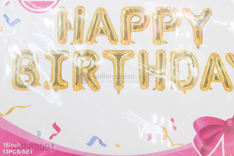 Hot products birthday party aluminum foil balloons letter shape balloons