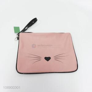 Factory wholesale cute animal design pu makeup bag