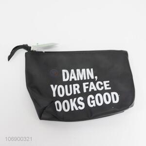 Wholesale durable fashion letters printed cosmetic bag