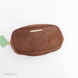 Suitable price wholesale sewing pattern pu leather makeup bag