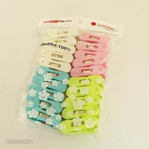 Popular products 20pcs colorful plastic clothes pegs for clothesline