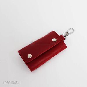 Premium quality gift pu key case popular key holder bag with hook