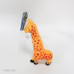 New products vinyl giraffe toy squeeze sound toy