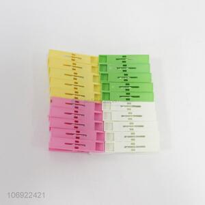 Wholesale cheap 20pcs multi-use colorful plastic clothes pegs