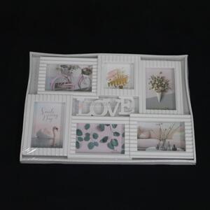 Unique design home decoration plastic combination wall photo frame