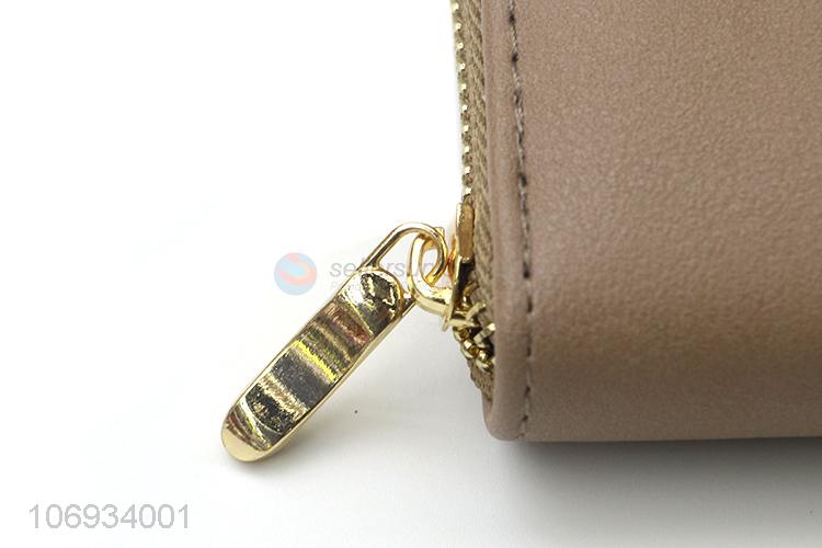 Custom  Fashion Gifts Women Long Pvc Clutch Zipped Purses Wallets