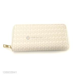 Factory Price Women Long Clutch Wallet Pvc Travel Zip Around Wallet