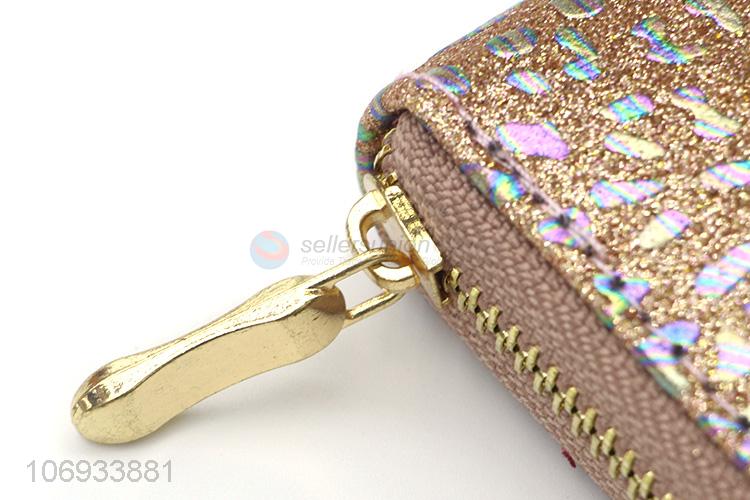 New Arrival Fashion Pvc Slim Purse Ladies Wallet Zip Long Lady Wallet