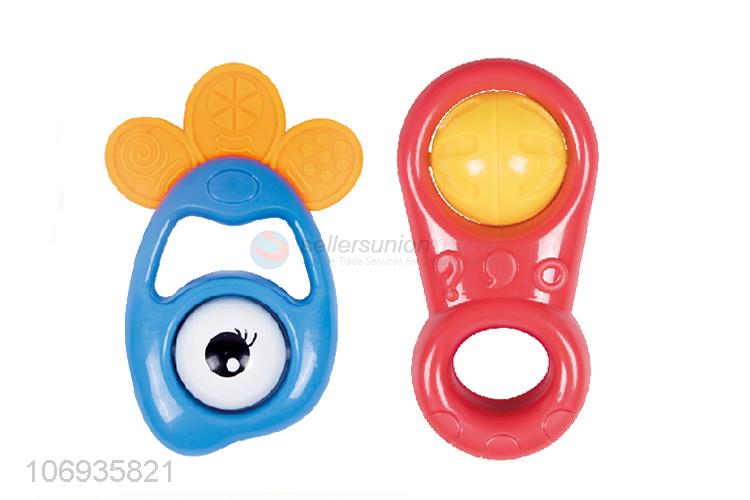 Top Selling Early Educational Plastic Baby Rattle Set Bell Toys