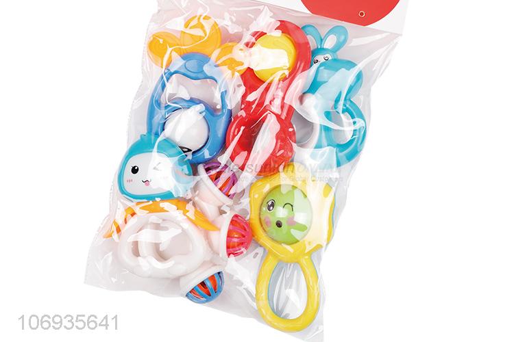 Bottom Price Hand Bell Shaking Plastic Baby Rattles Musical Early Educational Toy