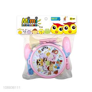 Good Quality Intelligence Grasping Toys Baby Plastic Trumpet Hand Drum Rattle Toy