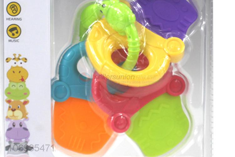 Hot Sale Educational Toy Plastic Hand Shake Bell Baby Rattles Toy