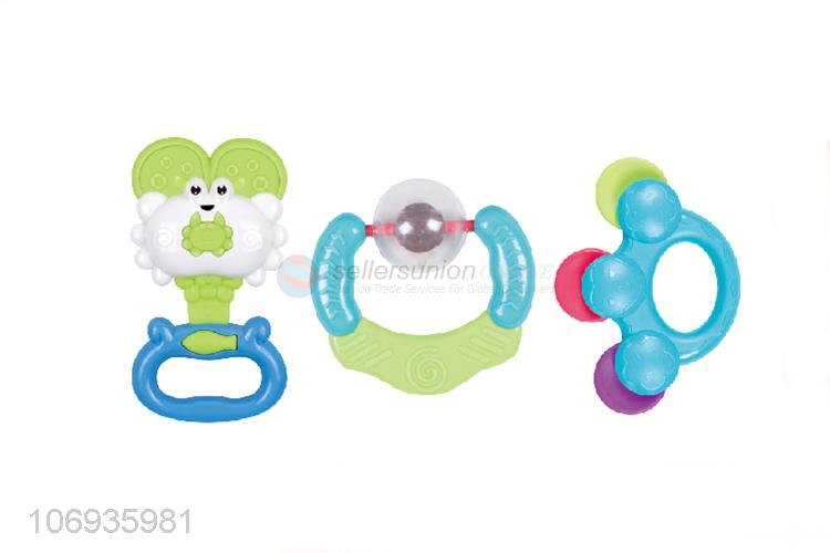 High Sales Colorful Plastic Bells Toys Baby Shaking Hand Bells Toys Set