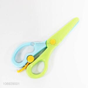 Wholesale soft handle funny colorful school children plastic scissors