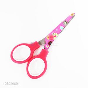 Premium quality plastic handle safety lovely children student scissor