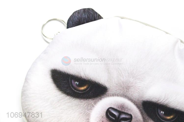 Good quality 3D bear printed coin purse coin bag